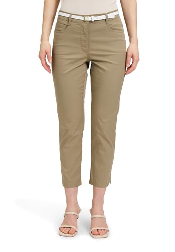 Betty Barclay Damen Sommerhose mit Gürtel 42, Soft Olive von Betty Barclay