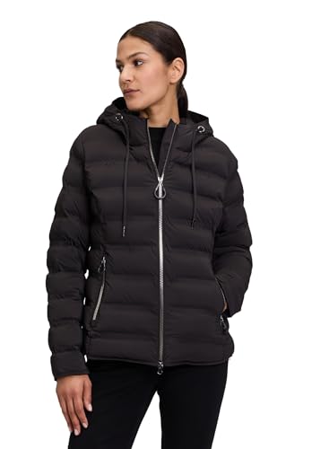 Betty Barclay Damen Steppjacke mit Kapuze Schwarz,44 von Betty Barclay