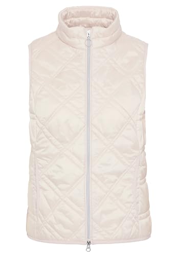 Betty Barclay Damen Steppweste mit Reißverschluss beige,44 von Betty Barclay