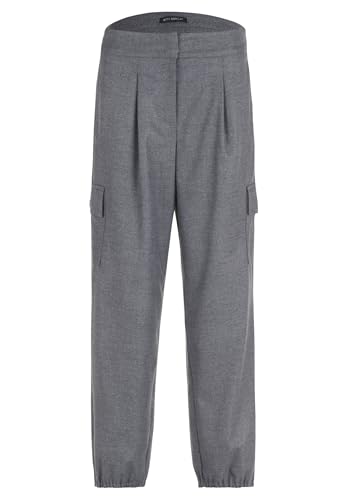 Betty Barclay Damen Stoffhose unifarben Grey Melange,38 von Betty Barclay