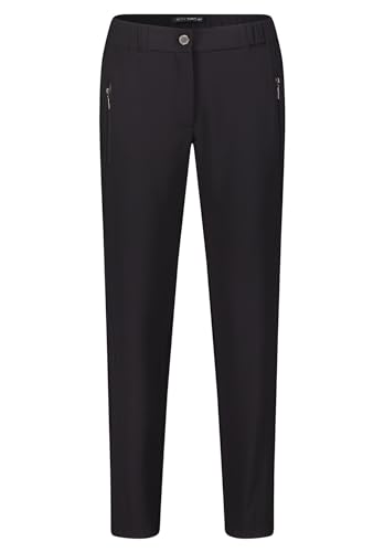 Betty Barclay Damen Stretch-Hose mit elastischem Bund Schwarz,42 von Betty Barclay