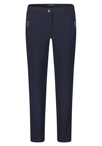 Betty Barclay Damen Stretch-Hose mit elastischem Bund dunkelblau,40 von Betty Barclay