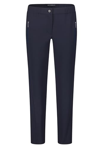 Betty Barclay Damen Stretch-Hose mit elastischem Bund dunkelblau,44 von Betty Barclay