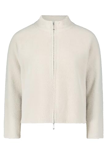 Betty Barclay Damen Strick-Cardigan mit Reißverschluss Grau Beige,44 von Betty Barclay