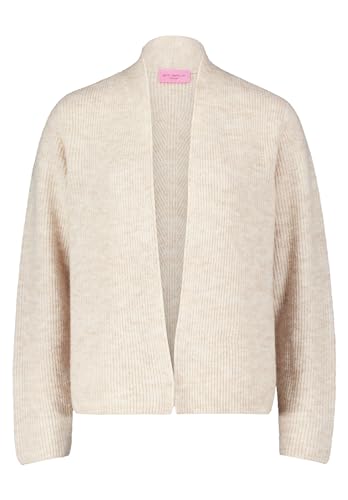 Betty Barclay Damen Strick-Cardigan mit Strickdetails Light Beige Melange,42 von Betty Barclay