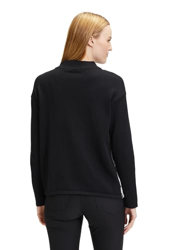 Betty Barclay Damen 5049/2430 Polo-Pullover, Aufnäher Schwarz/Creme, 42 von Betty Barclay