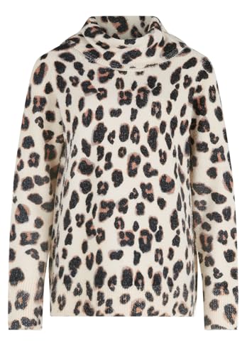 Betty Barclay Damen Strickpullover mit Kragen Beige/Grau,42 von Betty Barclay