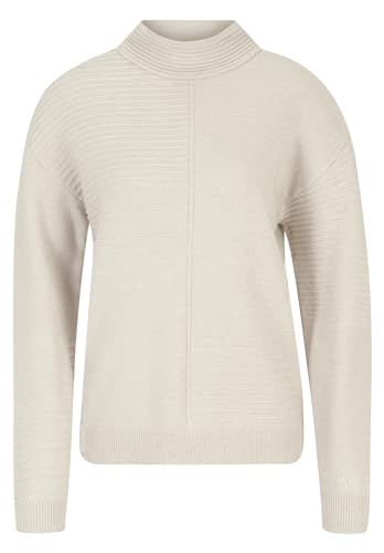 Betty Barclay Damen Strickpullover mit Strickdetails Light Beige Melange,40 von Betty Barclay