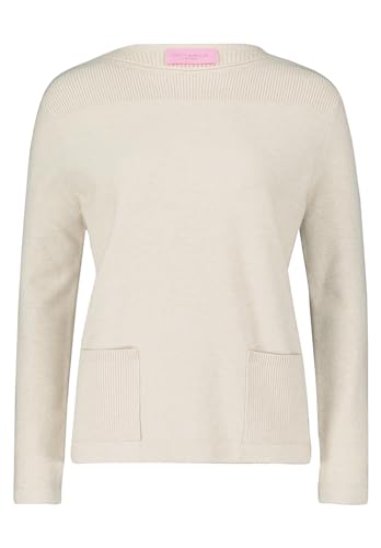 Betty Barclay Damen Strickpullover mit Strickdetails Light Beige Melange,44 von Betty Barclay