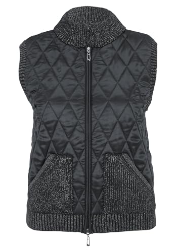 Betty Barclay Damen Strickweste mit Reißverschluss Schwarz,38 von Betty Barclay