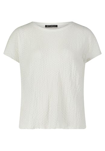 Betty Barclay Damen Strukturshirt mit U-Boot-Ausschnitt 42, Rohweiß von Betty Barclay