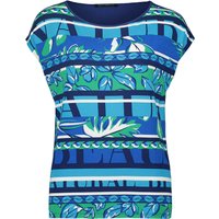 Betty Barclay Damen T-Shirt blue multicolor stripes 40 von Betty Barclay