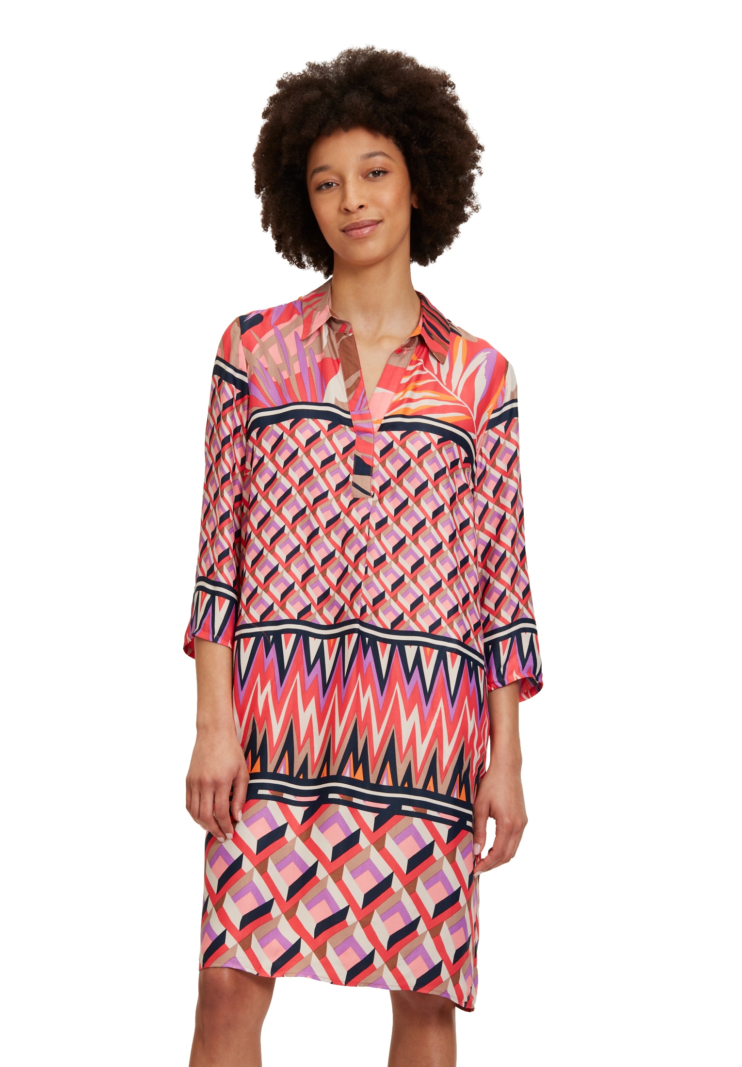 Betty Barclay Hemdblusenkleid "Betty Barclay Damen Sommerkleid Hemdblusenkleid mit Kragen", Druck Betty Barclay Hemdblusenkleid "Betty Barclay Damen Sommerkleid Hemdblusenkleid mit Kragen", Druck von Betty Barclay