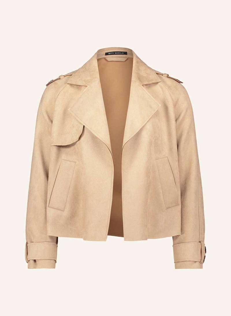 Betty Barclay Jacke In Lederoptik beige von Betty Barclay