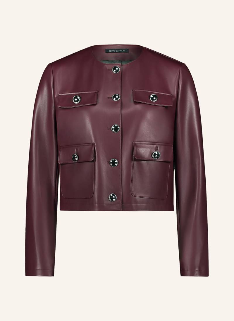 Betty Barclay Jacke In Lederoptik rot von Betty Barclay