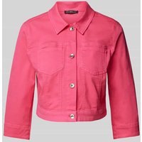 Betty Barclay Jacke mit aufgesetzten Brusttaschen in Pink, Größe 42 von Betty Barclay