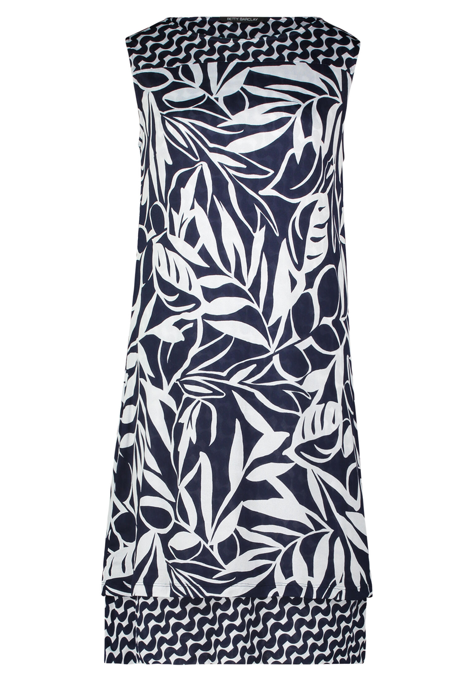 Betty Barclay - Jerseykleid dunkelblau/weiß - Gr. - 48 von Betty Barclay