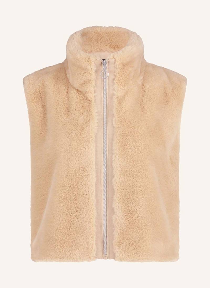 Betty Barclay Kunstfell-Weste beige von Betty Barclay