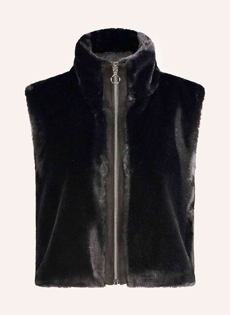 Betty Barclay Kunstfell-Weste schwarz von Betty Barclay