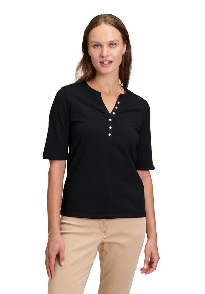 Betty Barclay Kurzarmshirt Betty Barclay Basic Shirt mit Knöpfen (1-tlg) von Betty Barclay