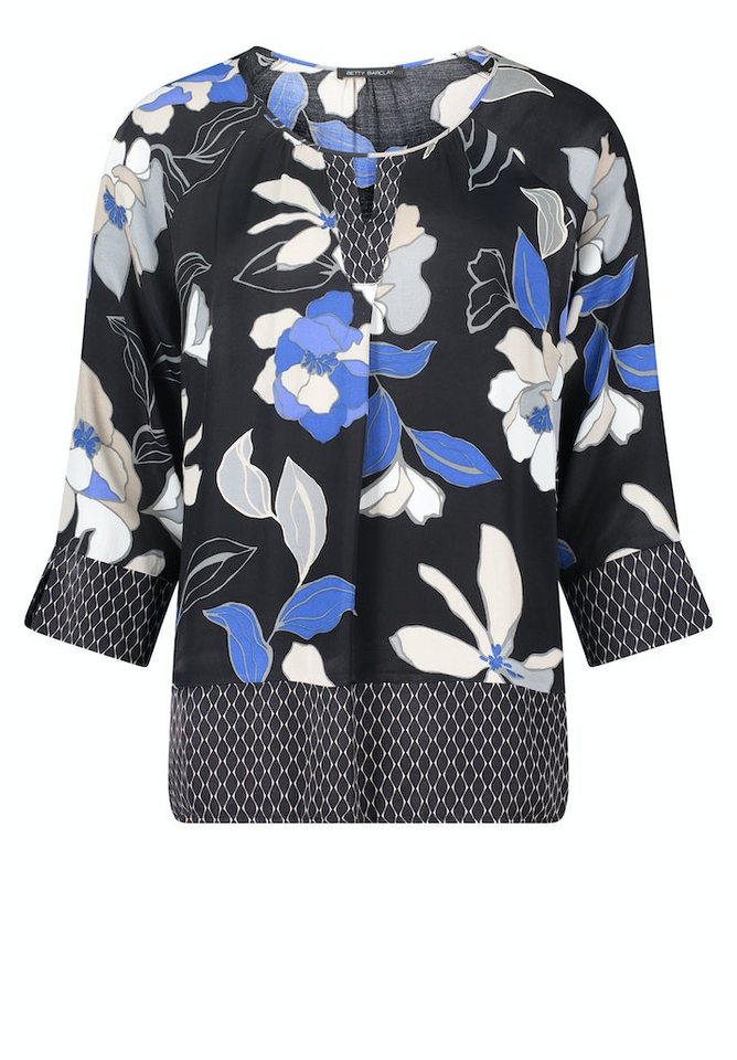 Betty Barclay Langarmbluse Bluse Lang 3/4 Arm Black/Blue von Betty Barclay