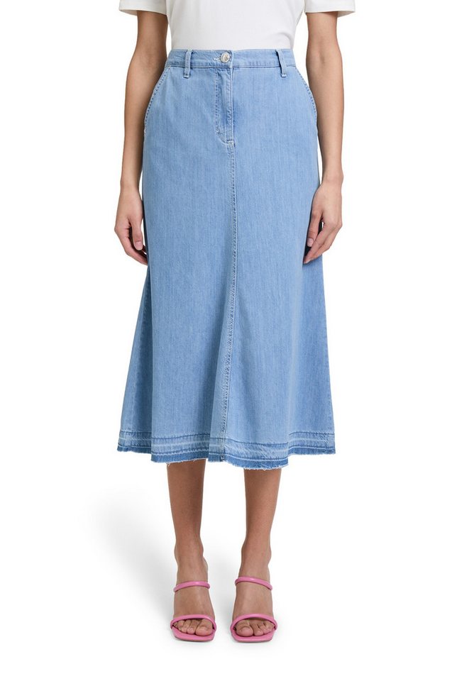 Betty Barclay Midirock Damen Jeansrock mit offenem Saum Form von Betty Barclay