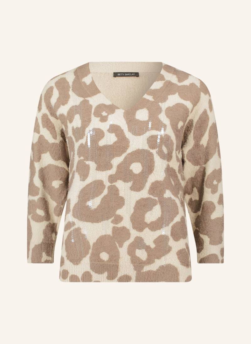 Betty Barclay Pullover Mit 3/4-Arm Und Pailletten beige von Betty Barclay