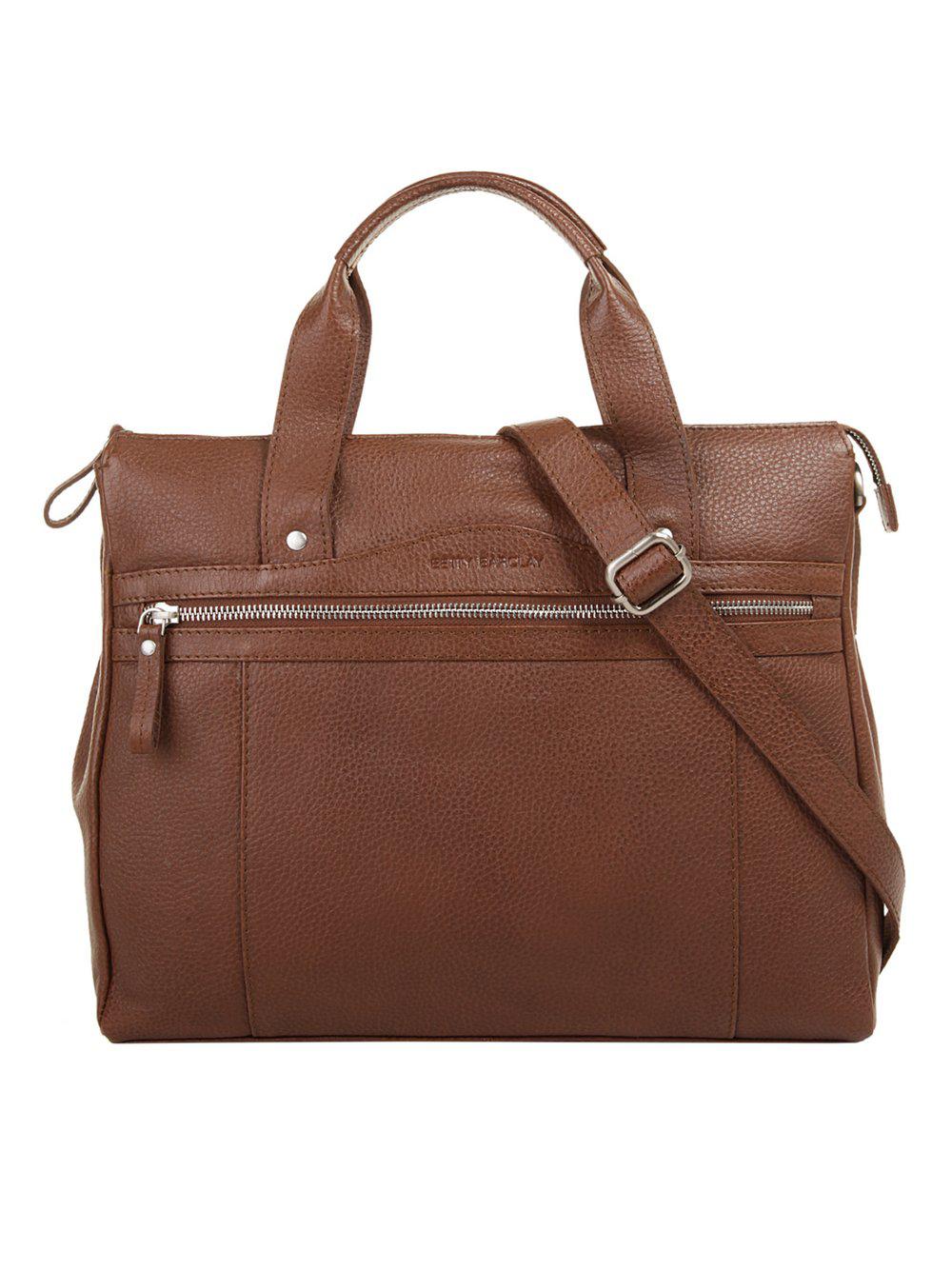 Betty Barclay Shopper Damen Leder, cognac von Betty Barclay