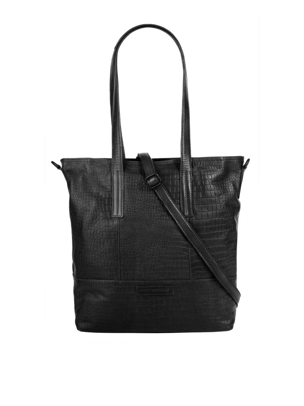 Betty Barclay Shopper Damen Leder gemustert, schwarz von Betty Barclay