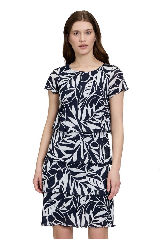 Betty Barclay Sommerkleid Damen Stufenkleid mit U-Boot-Ausschnitt Druck von Betty Barclay