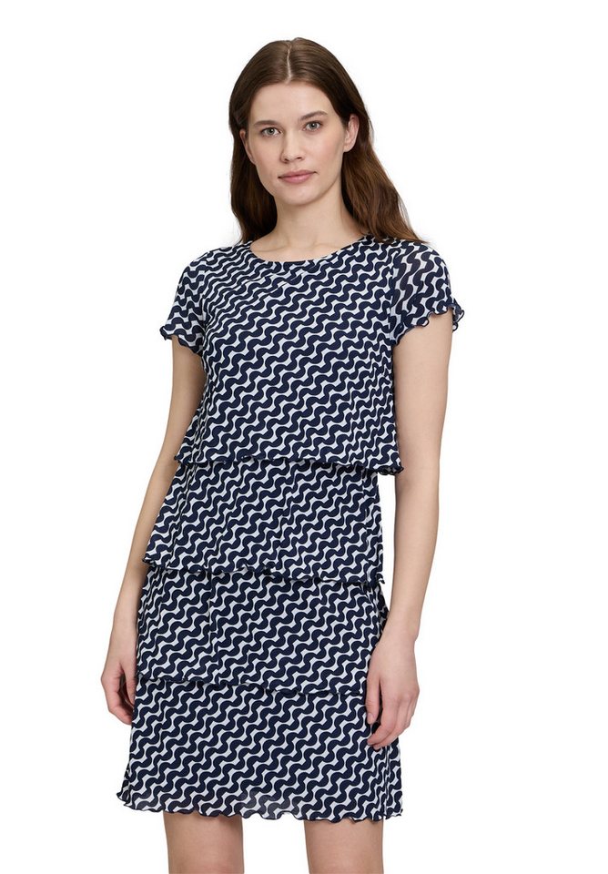 Betty Barclay Sommerkleid Damen Sommerkleid Stufenkleid mit U-Boot-Ausschnitt Druck von Betty Barclay