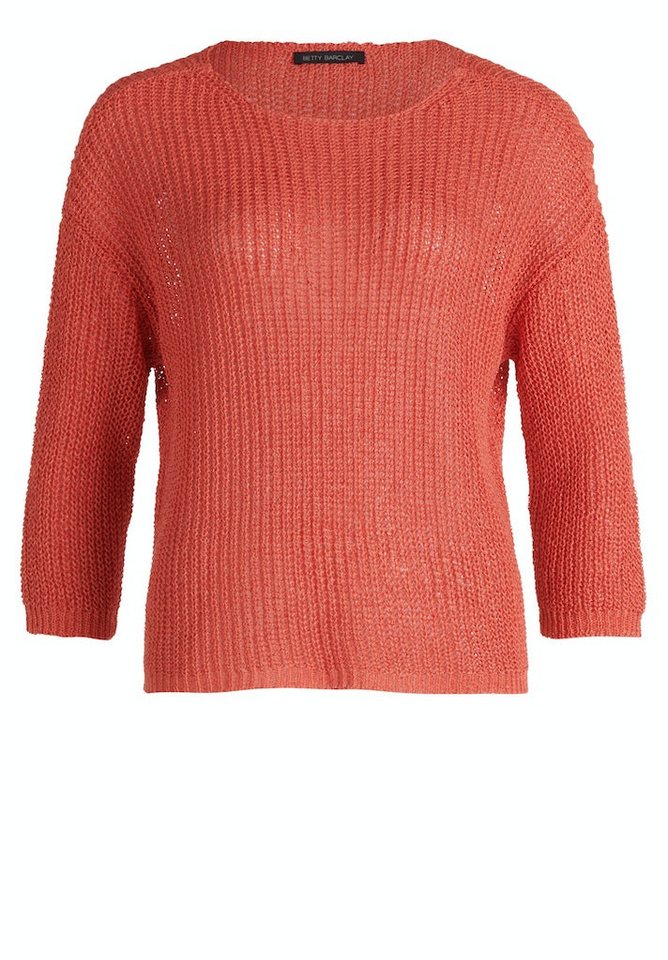 Betty Barclay Strandpullover Strickpullover Kurz 3/4 Arm Cayenne von Betty Barclay