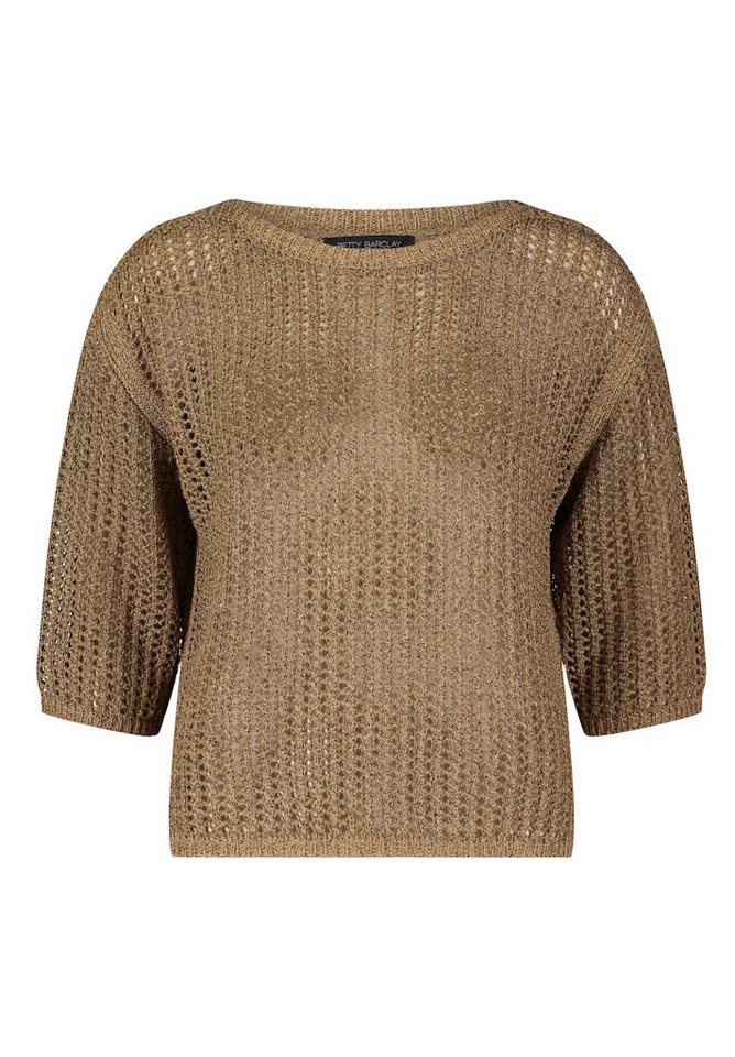 Betty Barclay Strandpullover Strickpullover Kurz 3/4 Arm Classic Beige von Betty Barclay