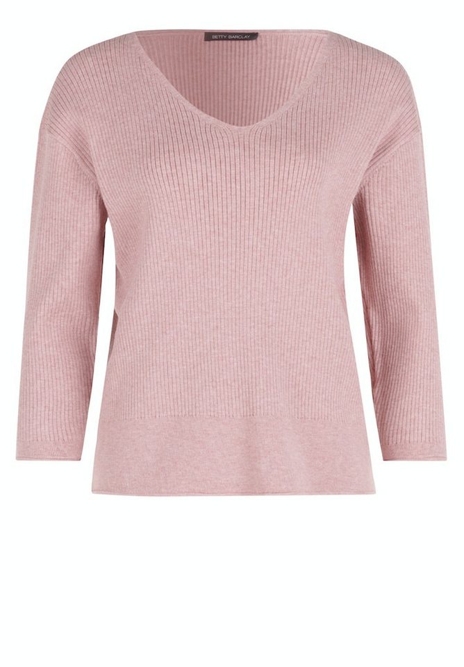 Betty Barclay Strandpullover Strickpullover Kurz 3/4 Arm Pale Mauve Melange von Betty Barclay