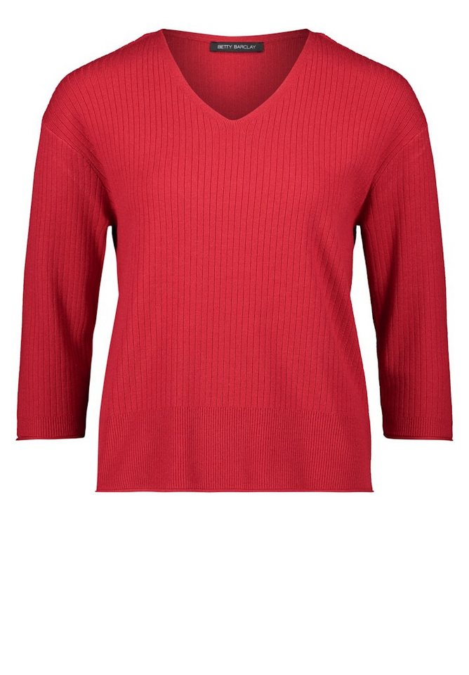 Betty Barclay Strandpullover Strickpullover Kurz 3/4 Arm Red Scarlet von Betty Barclay