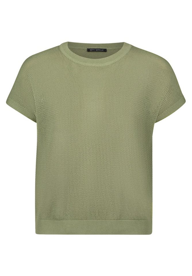 Betty Barclay Strandpullover Strickpullover Kurz ohne Arm Oil Green von Betty Barclay