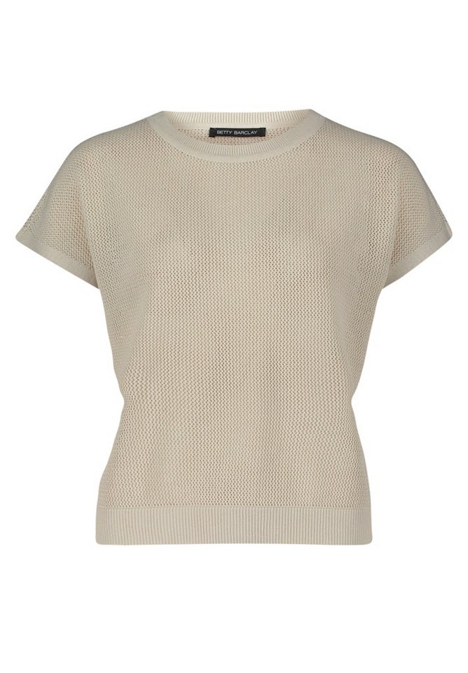 Betty Barclay Strandpullover Strickpullover Kurz ohne Arm Pastel Sand von Betty Barclay