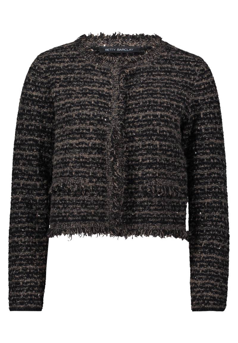 Betty Barclay - Strick-Cardigan patch black/taupe - Gr. - 36 von Betty Barclay