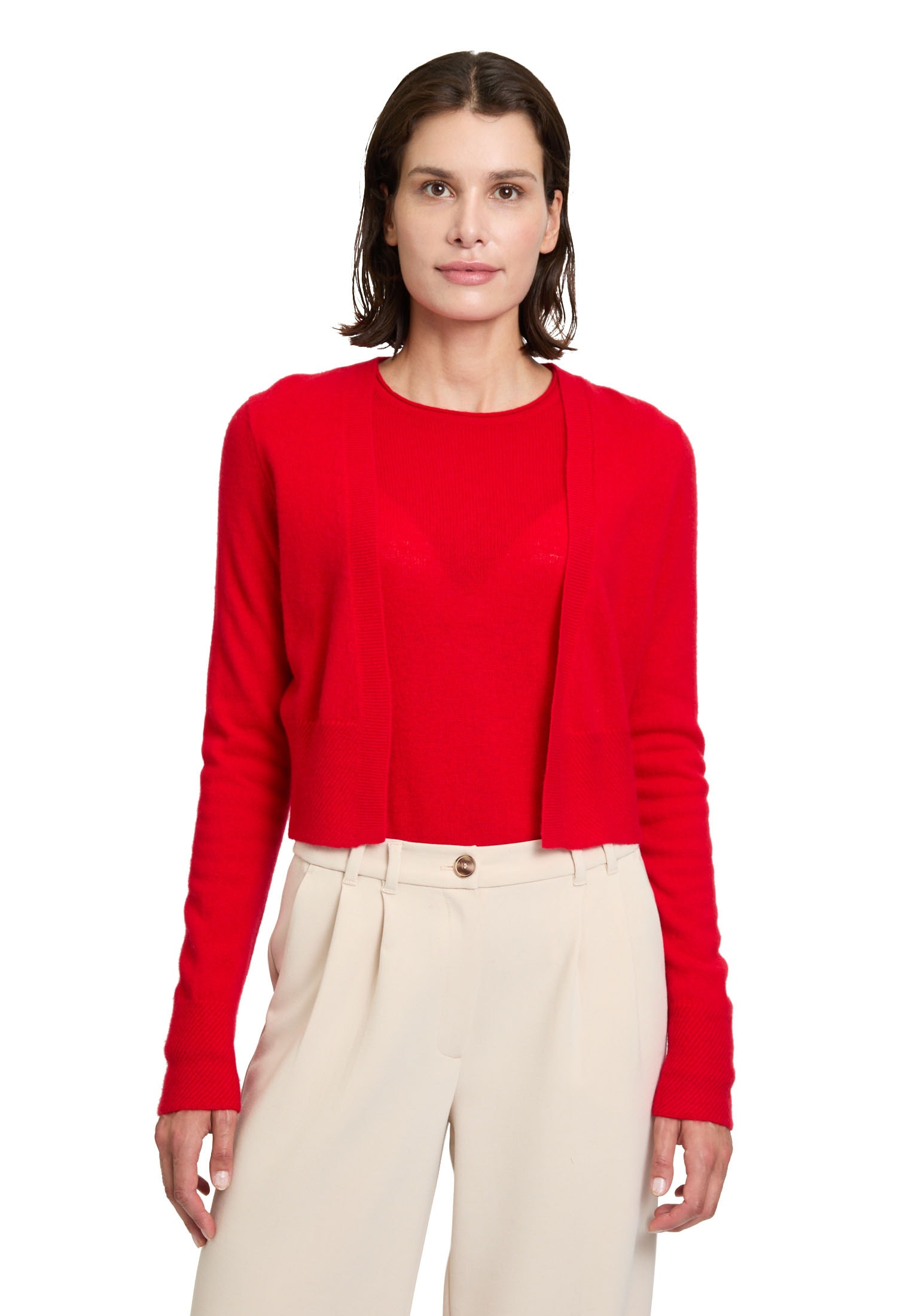 Betty Barclay Strickjacke "Betty Barclay Damen Kaschmir-Strickjacke mit Rippbündchen", Strick von Betty Barclay