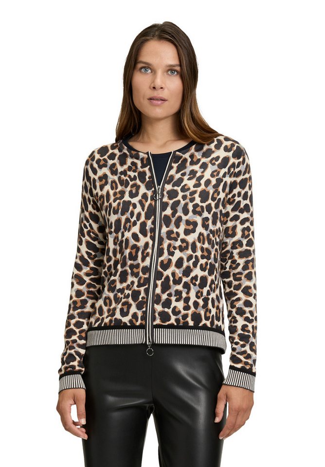 Betty Barclay Strickjacke Damen Strick-Cardigan mit Reißverschluss (1-tlg) Rippbündchen von Betty Barclay