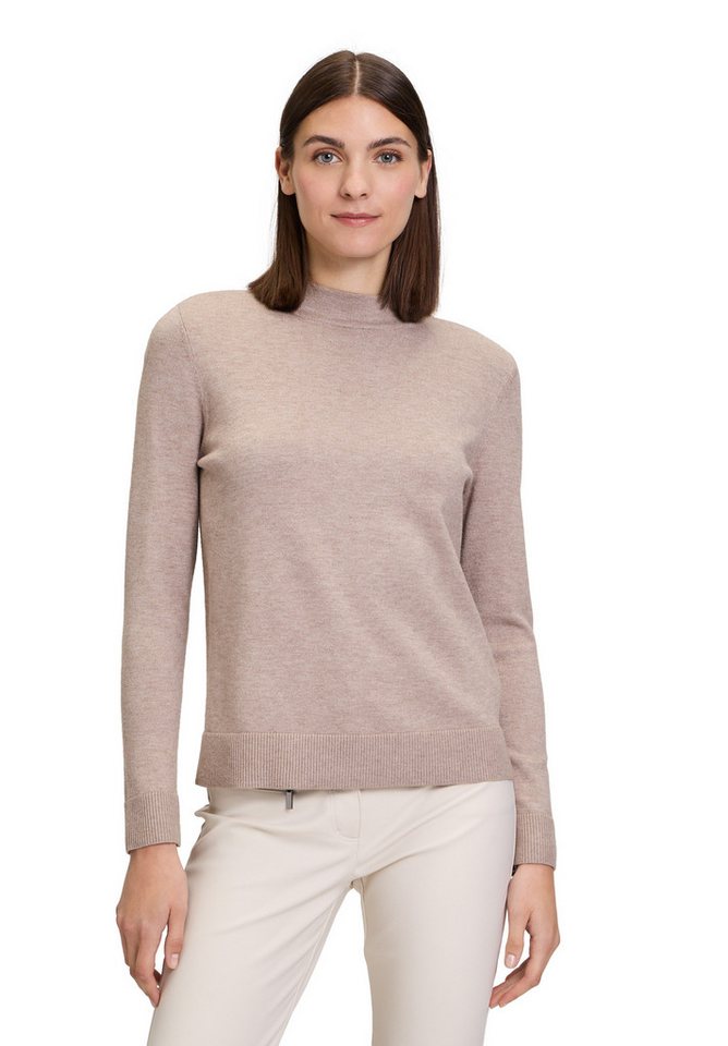Betty Barclay Strickpullover Damen Basic-Strickpullover mit Stehkragen (1-tlg) Material von Betty Barclay