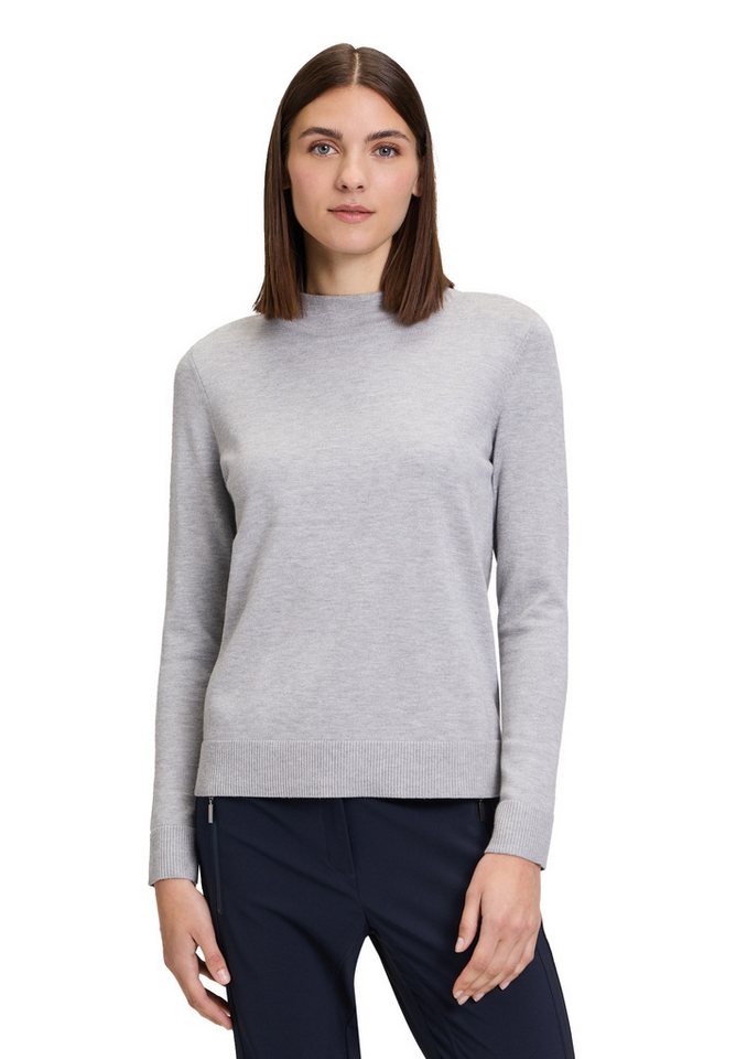 Betty Barclay Strickpullover Damen Basic-Strickpullover mit Stehkragen (1-tlg) Material von Betty Barclay