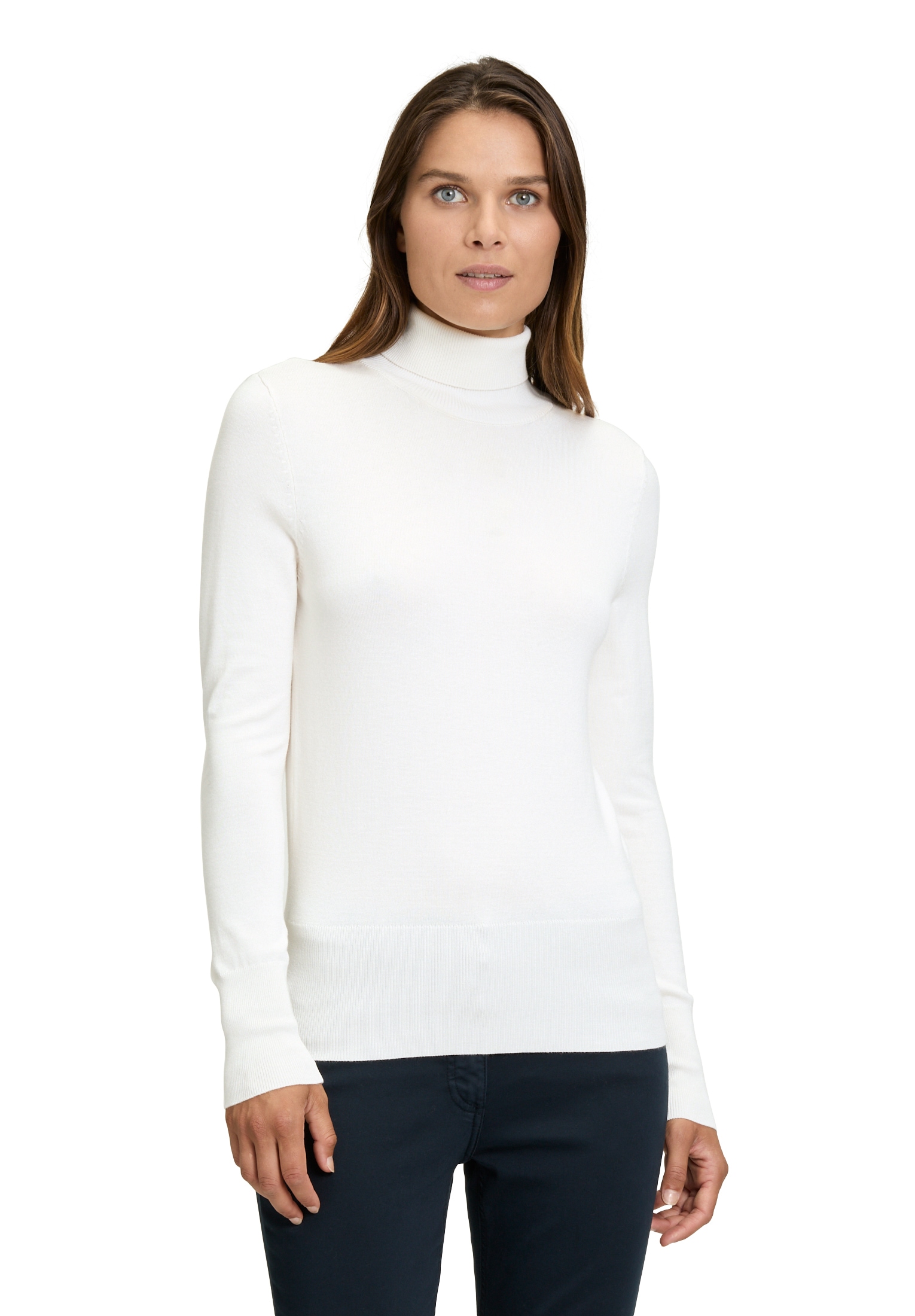 Betty Barclay Strickpullover "Betty Barclay Damen Rollkragenpullover langarm", (1 tlg.), Kragen von Betty Barclay