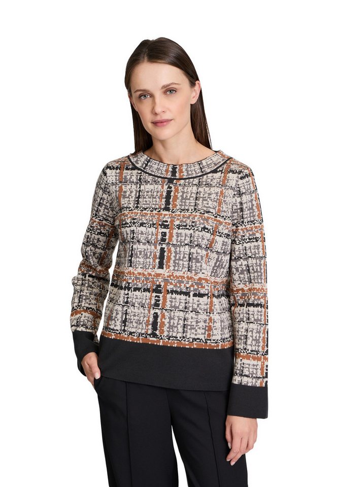 Betty Barclay Strickpullover Damen Strickpullover mit Jacquard (1-tlg) Hotfix von Betty Barclay