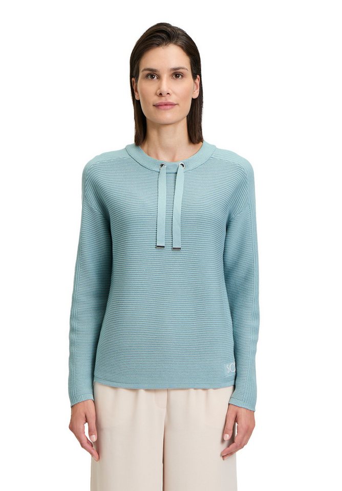 Betty Barclay Strickpullover Damen Strickpullover unifarben (1-tlg) Bindeband von Betty Barclay