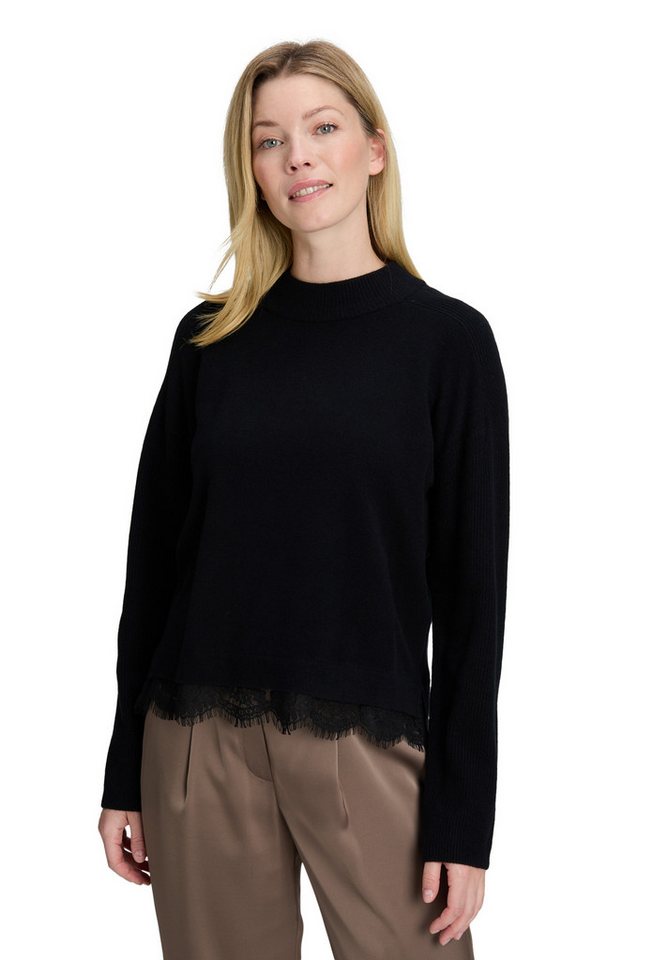 Betty Barclay Strickpullover Damen Feinstrickpullover mit Spitzenkante (1-tlg) von Betty Barclay