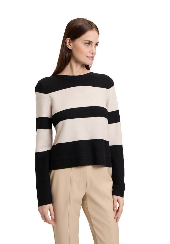 Betty Barclay Strickpullover Damen Feinstrickpullover mit Streifen (1-tlg) Ringel von Betty Barclay