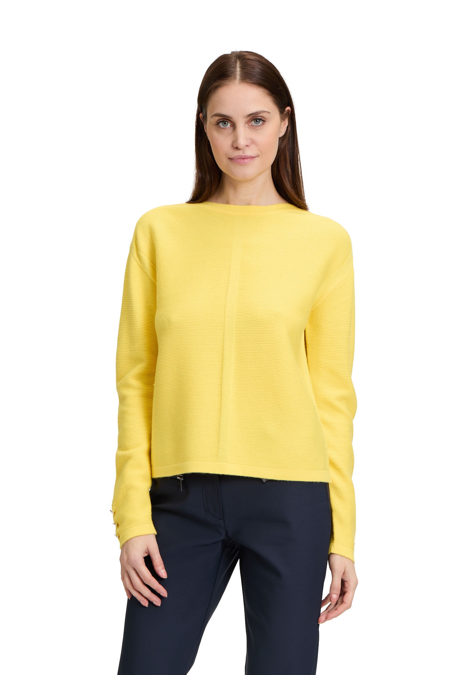 Betty Barclay Strickpullover "Damen Feinstrickpullover mit Struktur" 1 Stk. tlg. Knöpfe von Betty Barclay