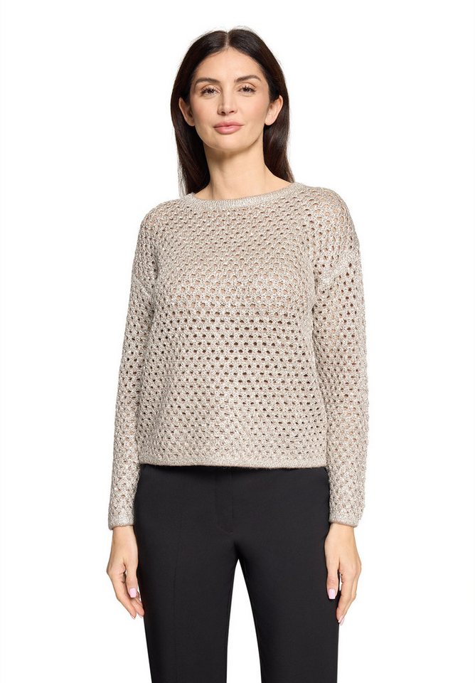 Betty Barclay Strickpullover Damen mit Lochmuster (1-tlg) von Betty Barclay