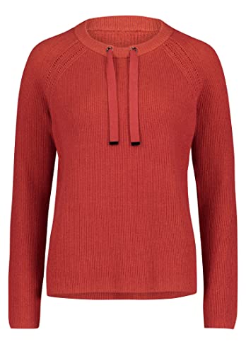 Betty Barclay Damen Strickpullover mit Rippenstruktur Red/Orange,44 von Betty Barclay